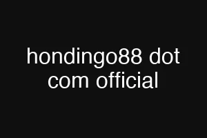 hondingo88 dot com official