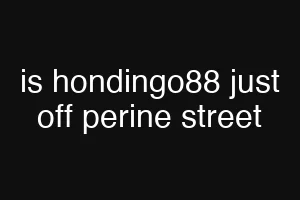 is hondingo88 just off perine street