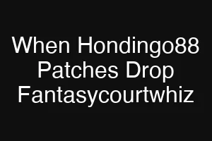 When Hondingo88 Patches Drop Fantasycourtwhiz